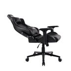 Black Swivel Rolling Racecar Gaming Chair