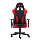 Black And Red And Black Swivel Rolling Gaming Chair
