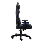 Blue And Black Swivel Rolling Gaming Chair