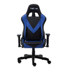 Blue And Black Swivel Rolling Gaming Chair