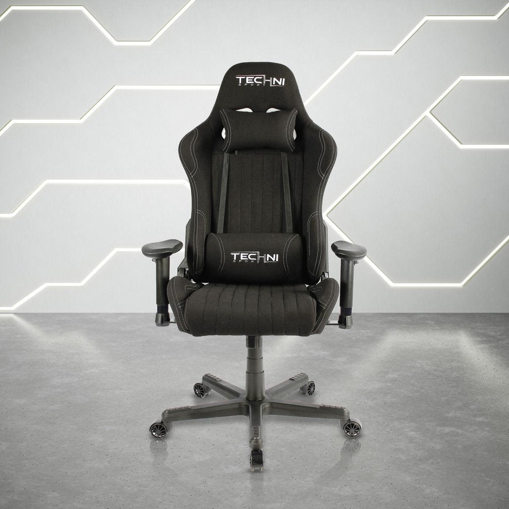 Black Swivel Rolling Gaming Chair