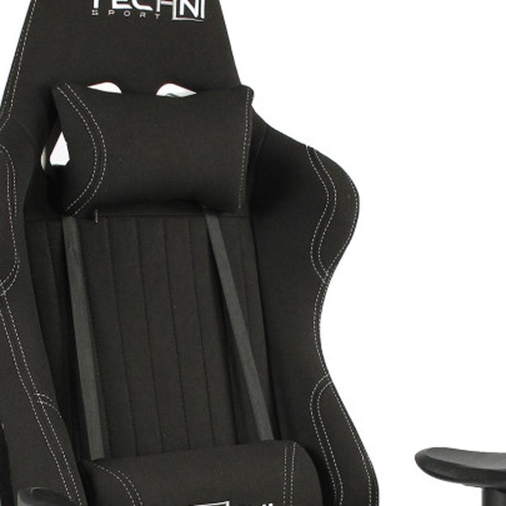 Black Swivel Rolling Gaming Chair