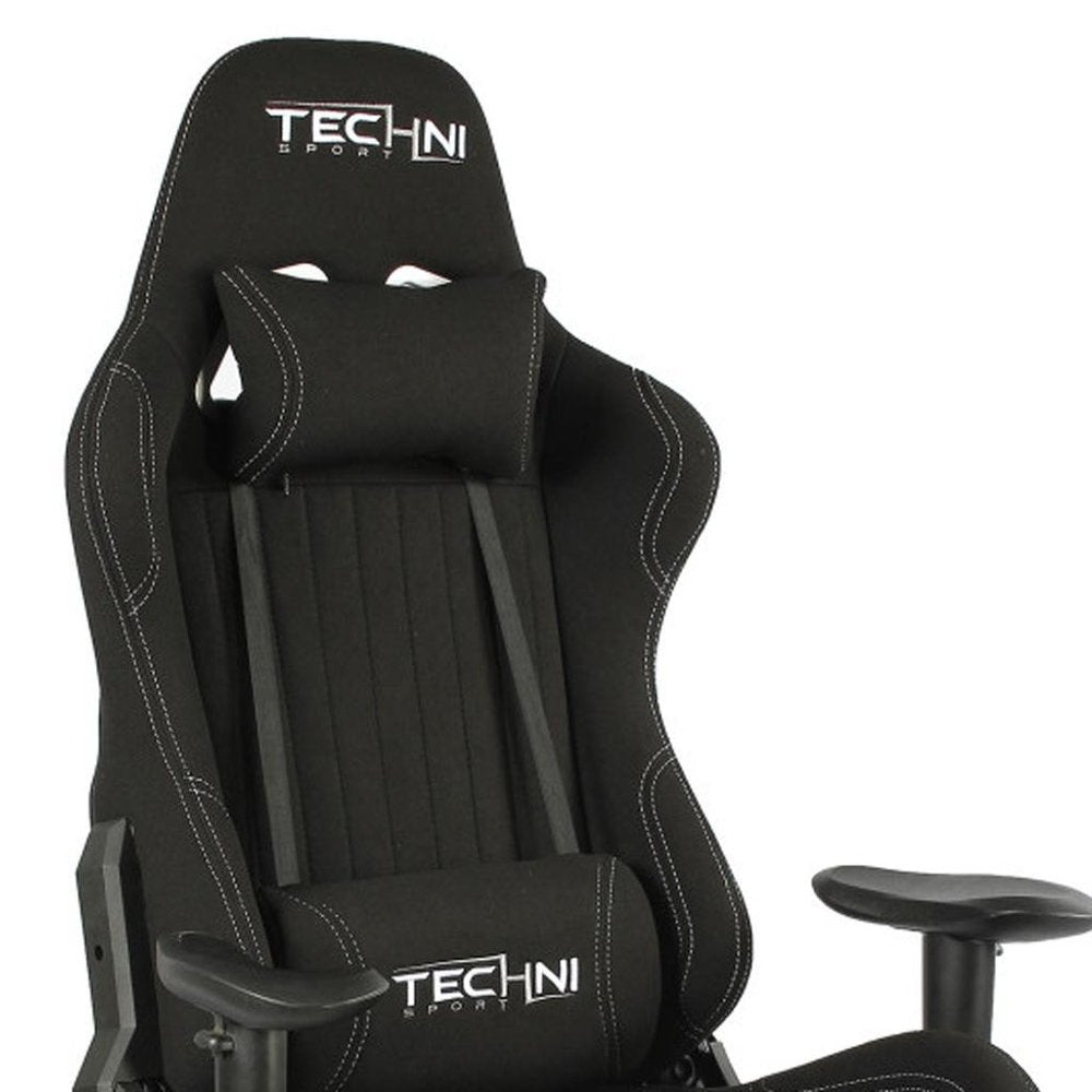 Black Swivel Rolling Gaming Chair