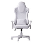 White Velvet Swivel Rolling Gaming Chair