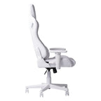 White Velvet Swivel Rolling Gaming Chair