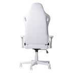 White Velvet Swivel Rolling Gaming Chair