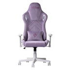 White Velvet Swivel Rolling Gaming Chair