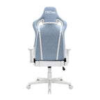 Blue And White Swivel Rolling Gaming Chair