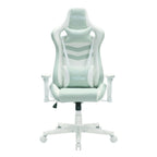 Blue And White Swivel Rolling Gaming Chair