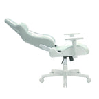 Blue And White Swivel Rolling Gaming Chair