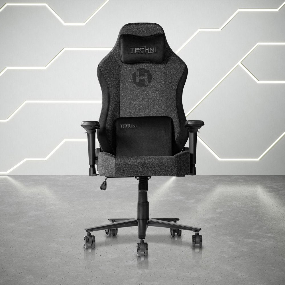 Black Swivel Rolling Gaming Chair
