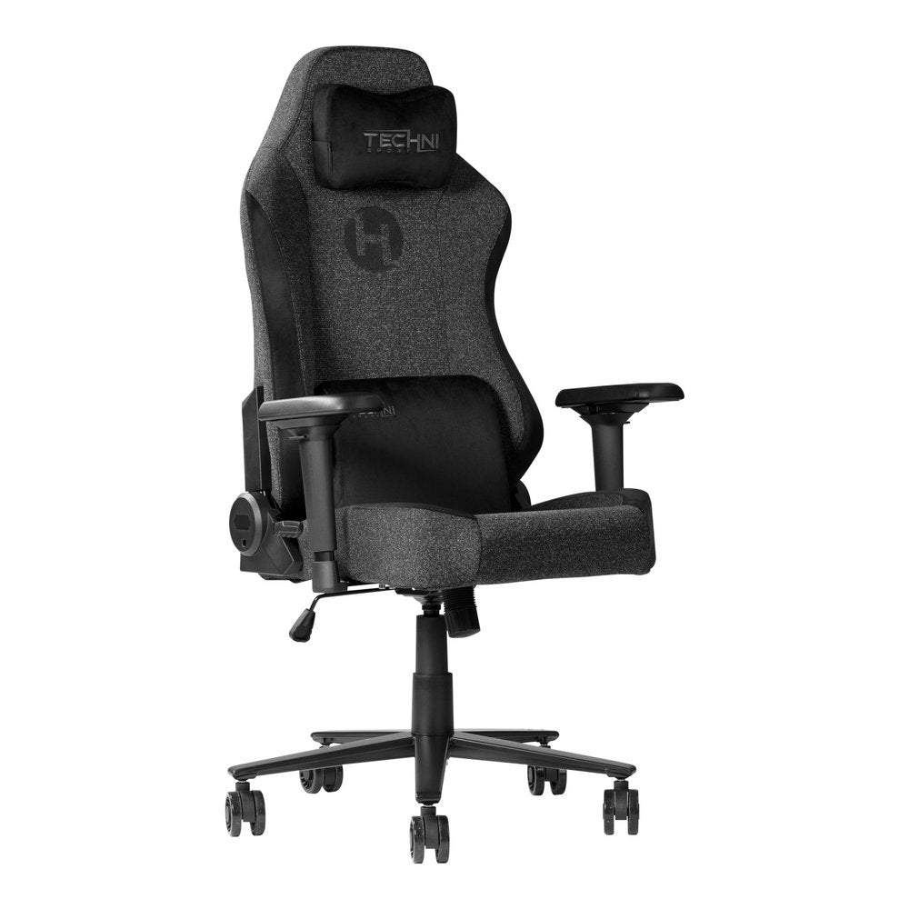 Black Swivel Rolling Gaming Chair
