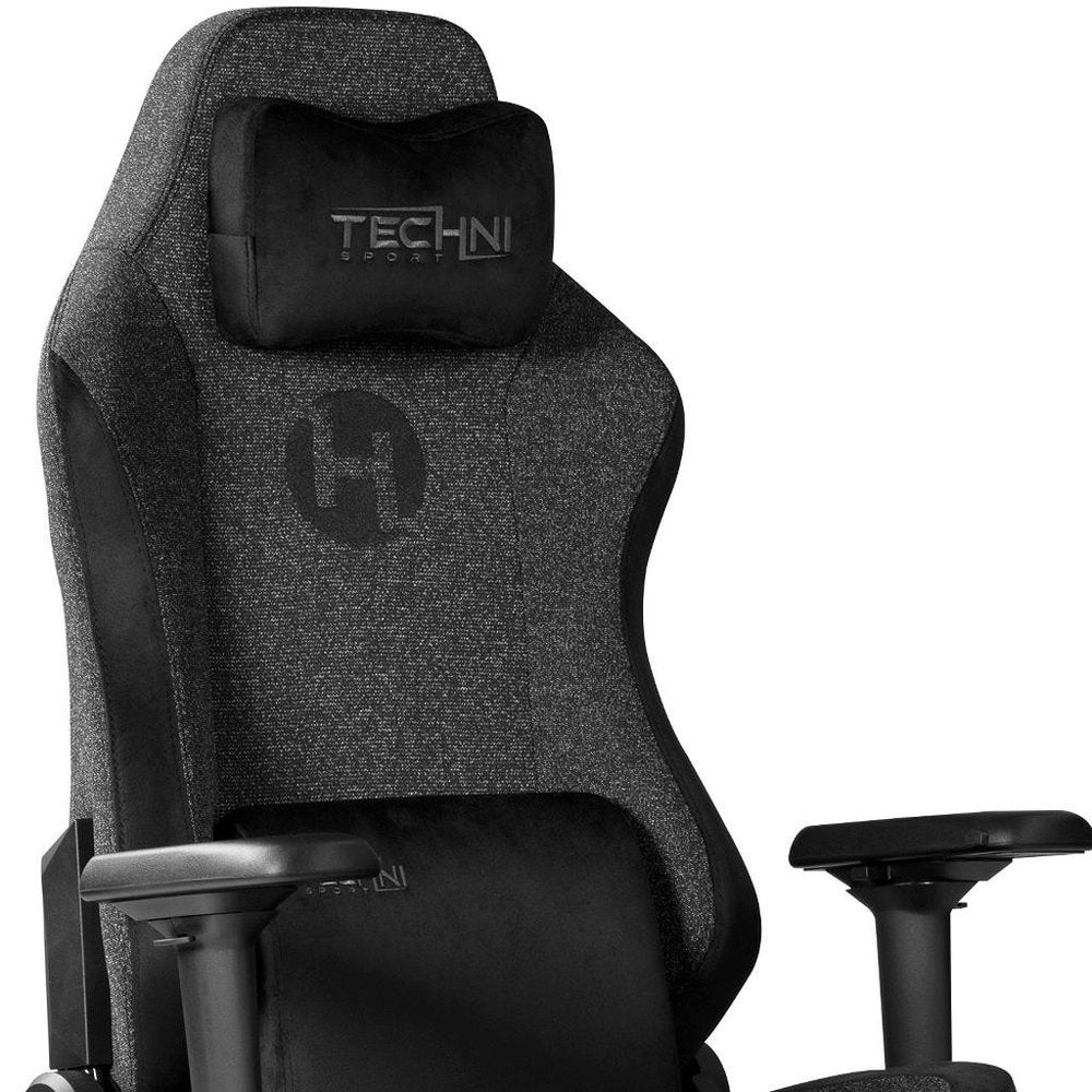 Black Swivel Rolling Gaming Chair