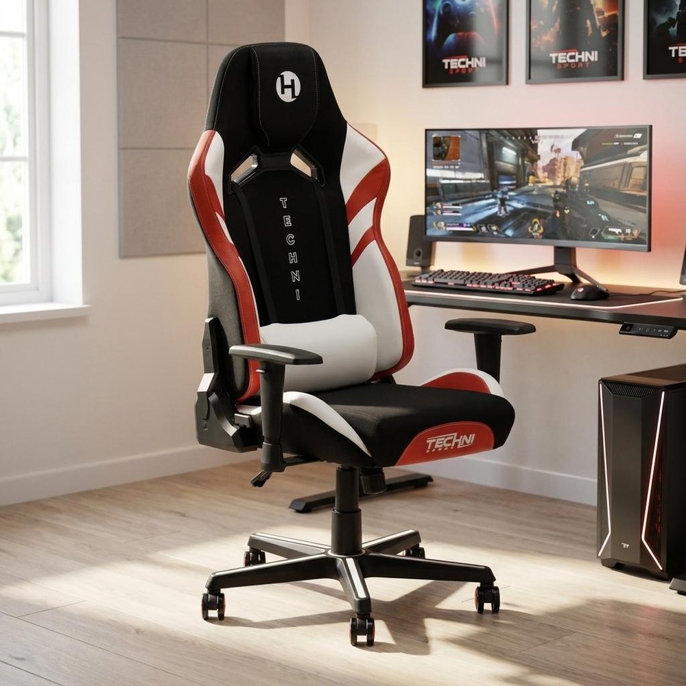Black Swivel Rolling Gaming Chair