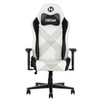 Black And White And Black Swivel Rolling Gaming Chair