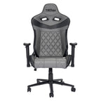 Gray And Black Adjustable Height Swivel Rolling Gaming Chair