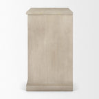 19" Brown Solid Wood Accent Cabinet With Two Doors And One Drawer