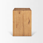 19" Brown Solid Wood Accent Cabinet With Three Drawers