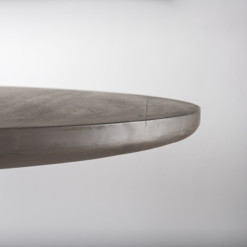 60" Dark Brown Solid Wood Pedestal Base Round Top Dining Table