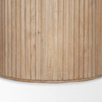 60" Dark Brown Solid Wood Pedestal Base Round Top Dining Table