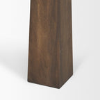 84" Dark Brown Solid Wood Dining Table