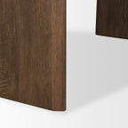 87" Dark Brown Solid Wood Double Pedestal Base Oval Dining Table