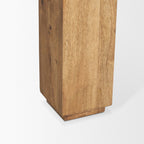 84" Brown Solid Wood Dining Table