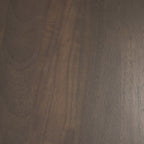 60" Dark Brown And Black Solid Wood And Iron Pedestal Base Round Top Dining Table