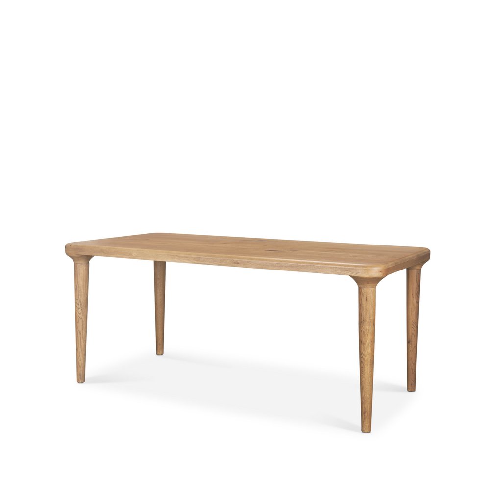 72" Light Brown Solid Wood Dining Table