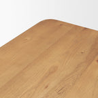 72" Light Brown Solid Wood Dining Table