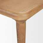 72" Light Brown Solid Wood Dining Table
