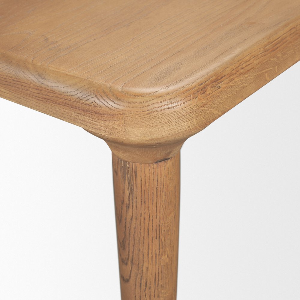72" Light Brown Solid Wood Dining Table