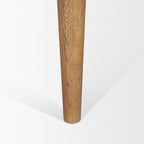 84" Light Brown Solid Wood Dining Table