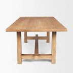 84" Taupe Dining Table