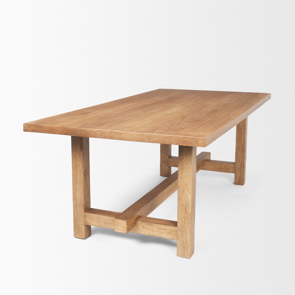 84" Taupe Dining Table