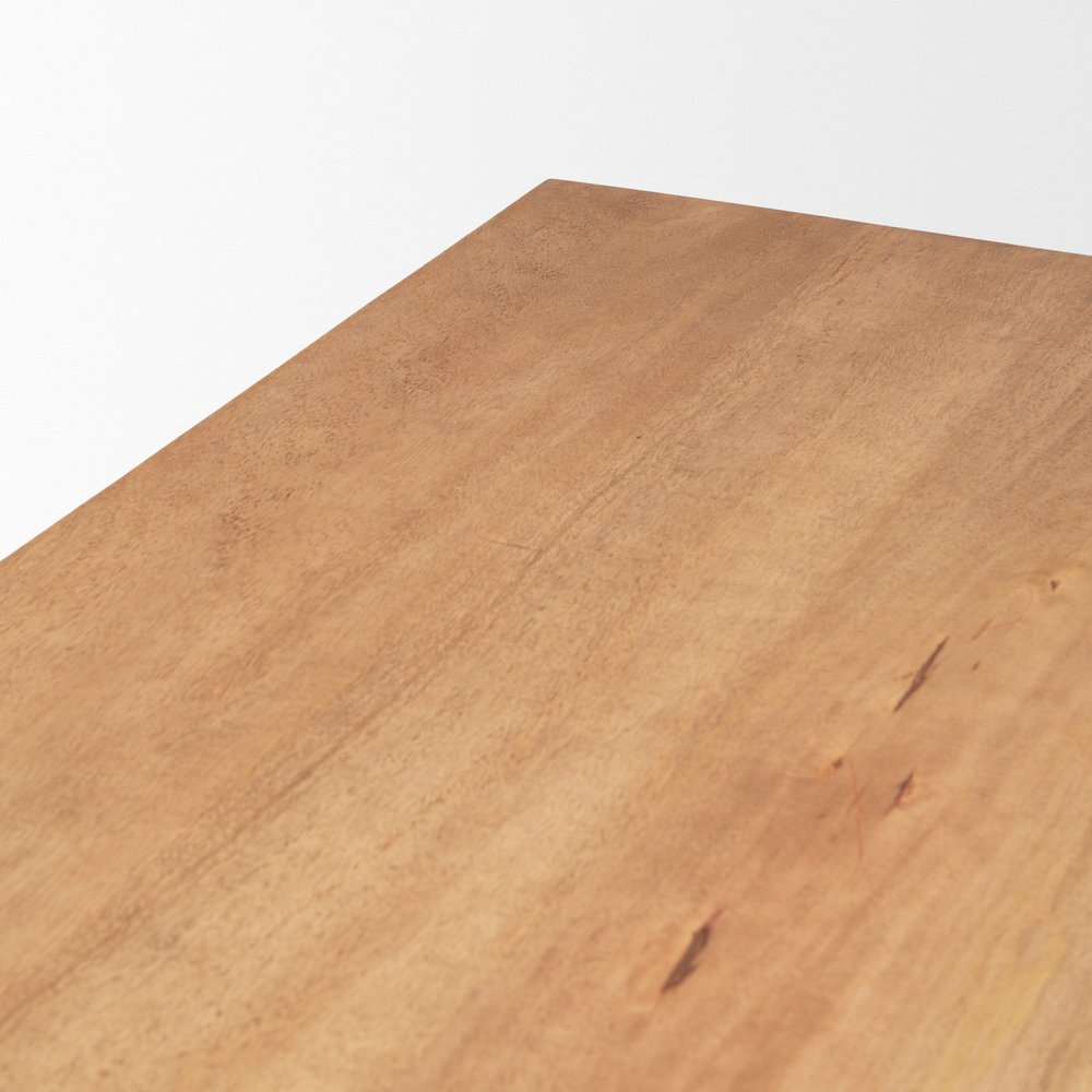84" Taupe Dining Table