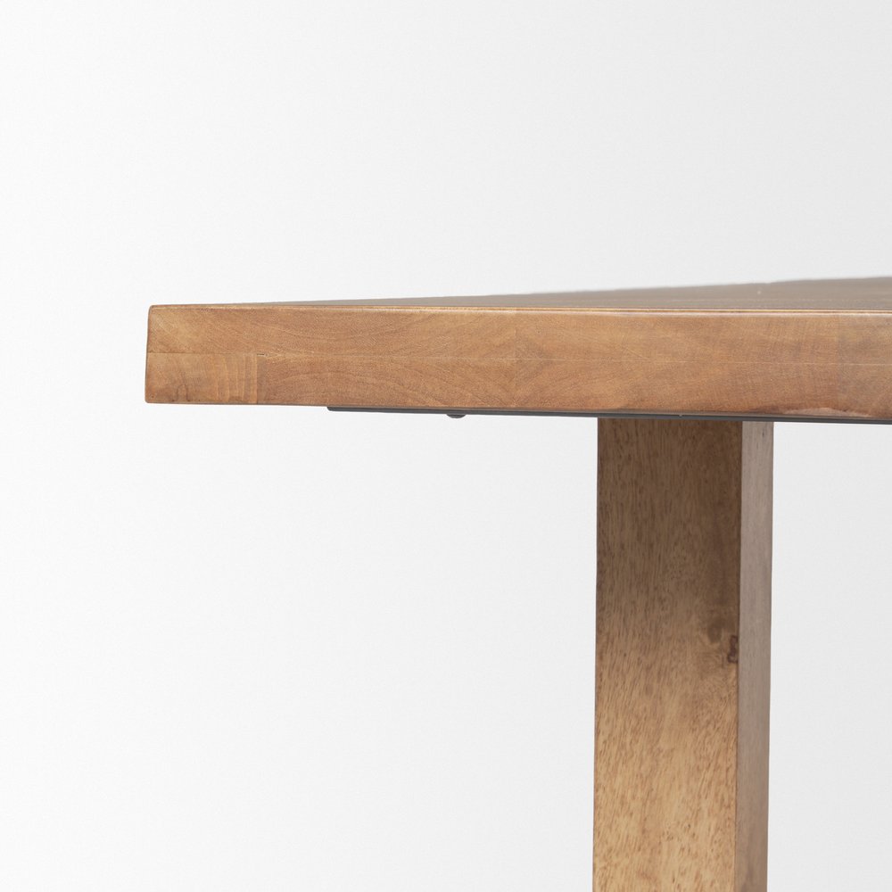 84" Taupe Dining Table