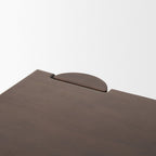 84" Brown Solid Wood Dining Table