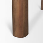 84" Brown Solid Wood Dining Table