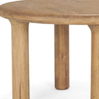 48" Black Solid Wood Round Top Dining Table
