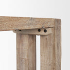 55" Beige Reclaimed Wood Console Table
