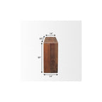 60" Brown Reclaimed Wood Frame Console Table