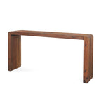 60" Brown Reclaimed Wood Frame Console Table