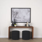 60" Brown Reclaimed Wood Frame Console Table