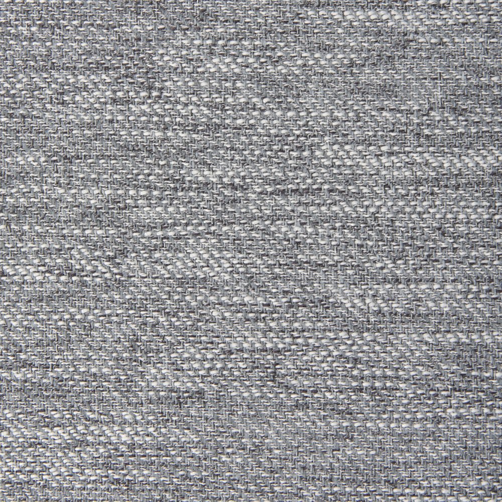 26" Gray and Brown Fabric Ottoman