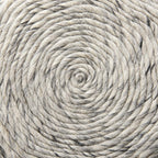 16" Beige and Gray Wool Chevron Round Pouf Ottoman