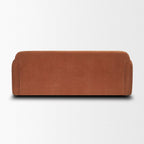 90" Rust Chenille Sofa