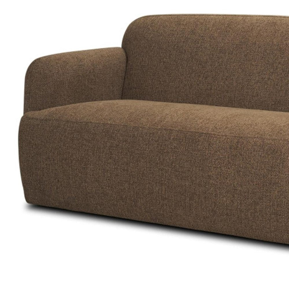 90" Rust Chenille Sofa