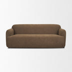90" Rust Chenille Sofa