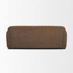90" Rust Chenille Sofa